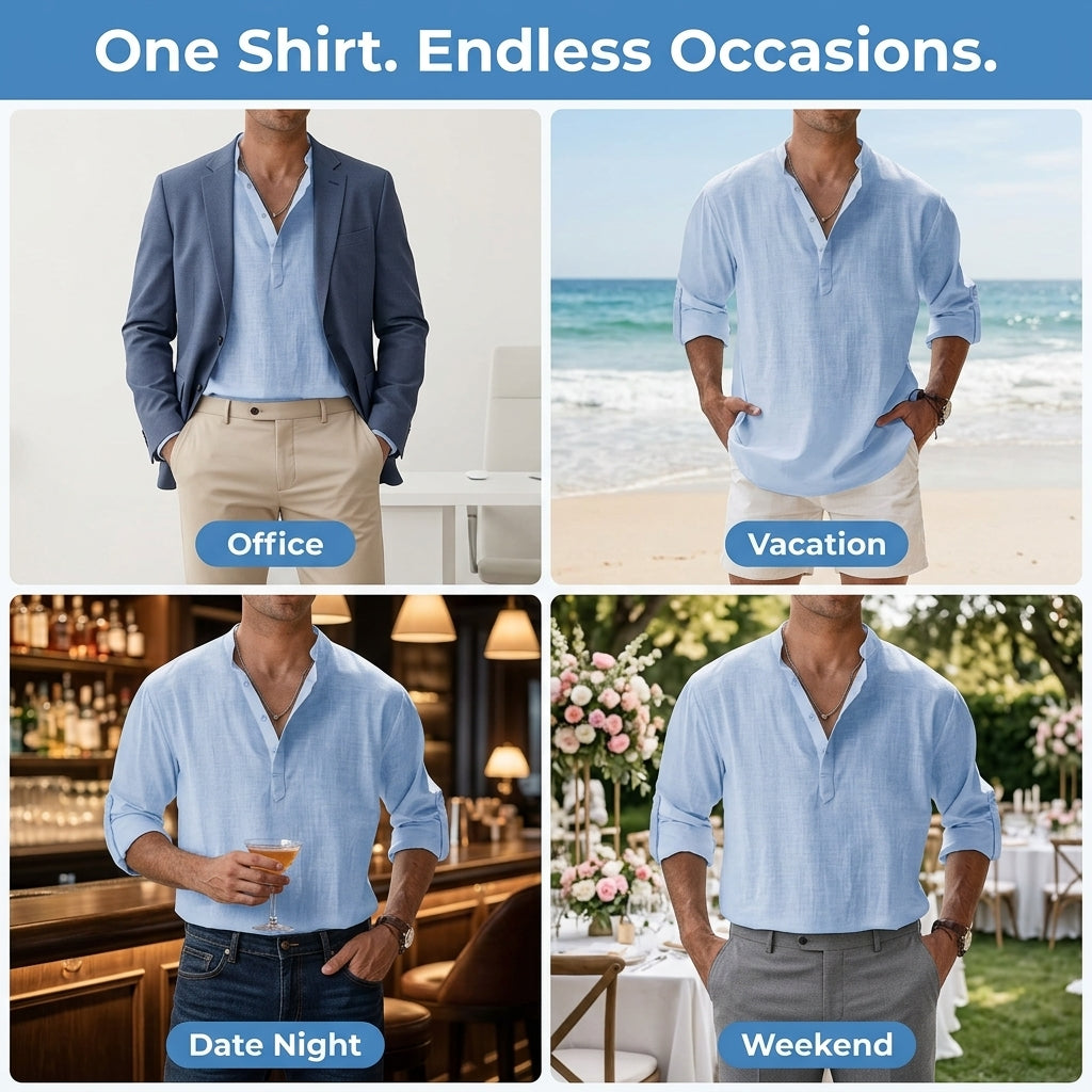 Men’s Cotton Casual Shirt — Clean Summer Style Without Feeling Stiff