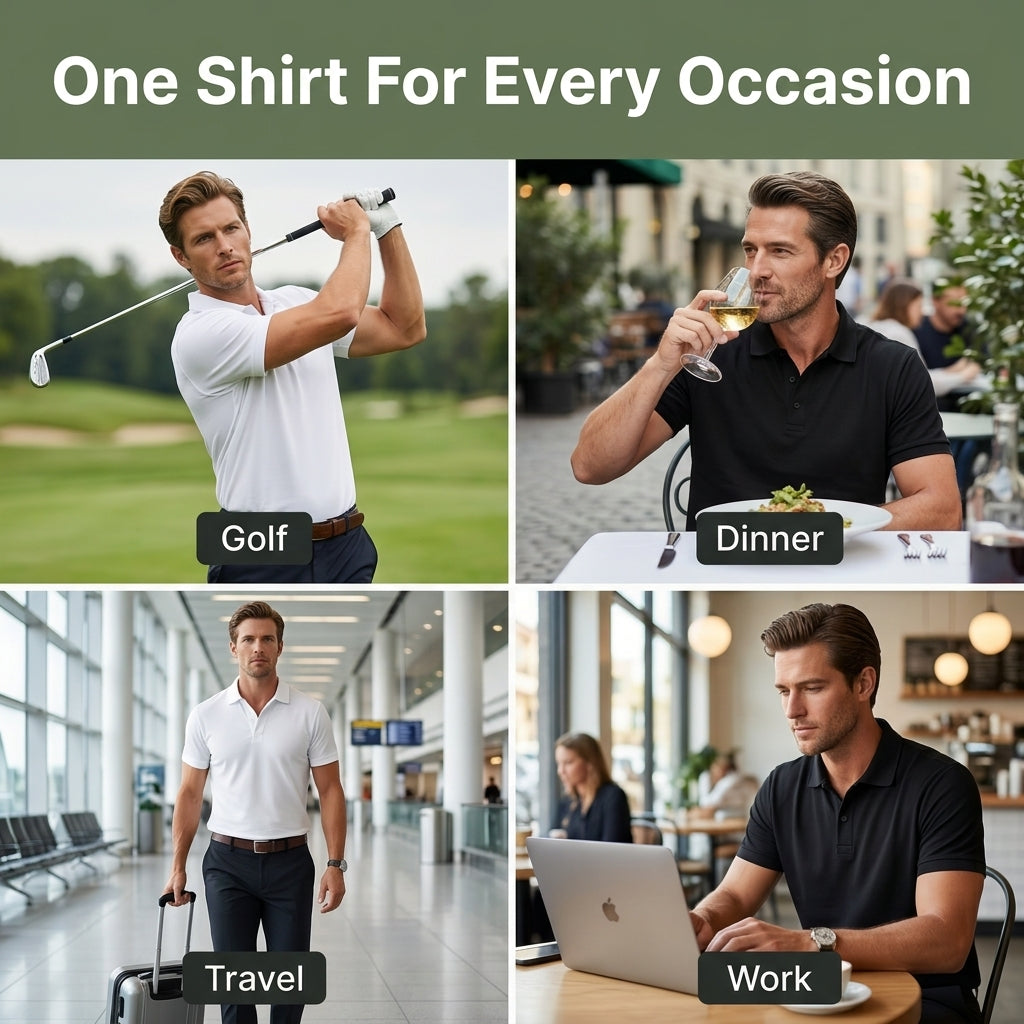 Quick-Dry Short-Sleeve Lapel Shirt — Stay Cool Without Looking Too Casual