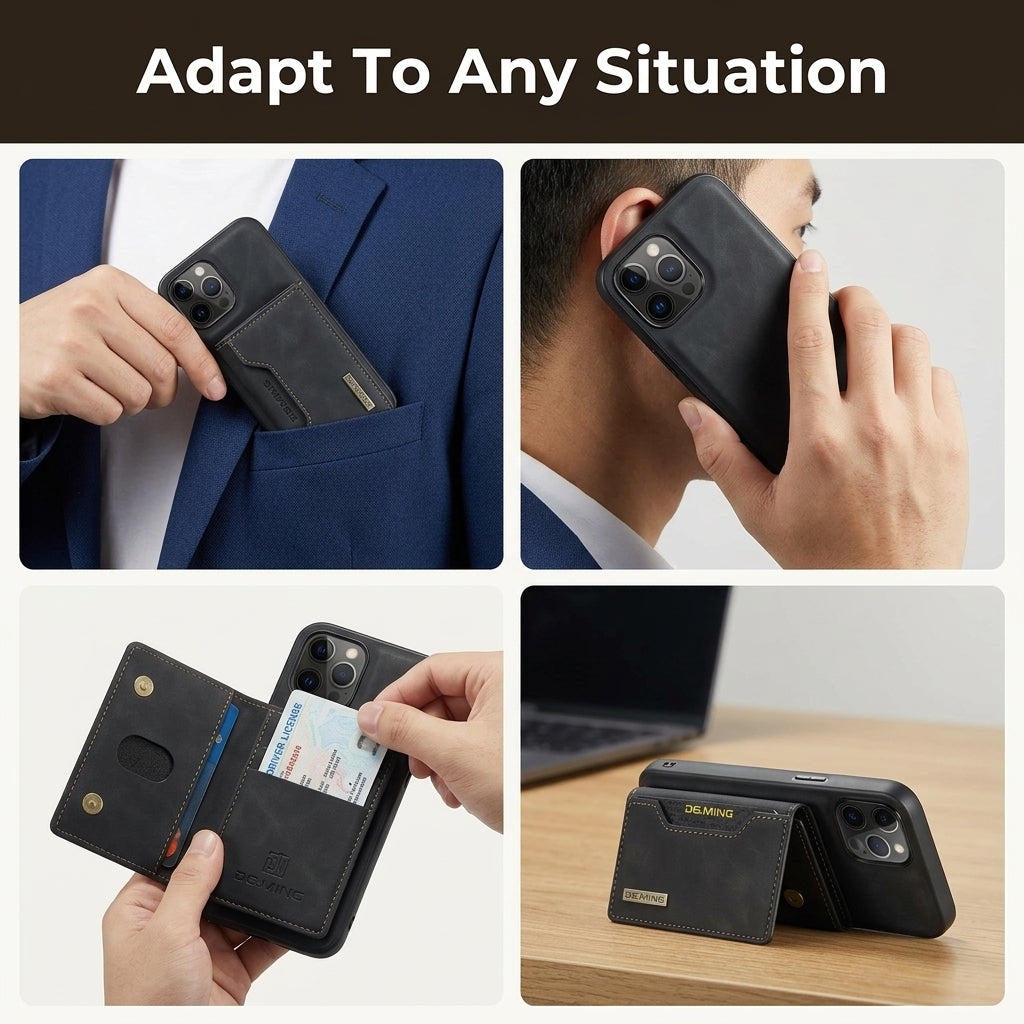 Detachable Wallet Phone Case — Protect, Carry & Watch Hands-Free Without A Bulky Wallet