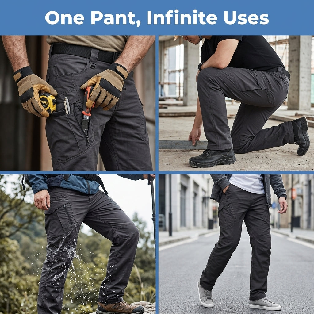 Men’s Waterproof Utility Pants — Outdoor Protection Without Stiff, Heavy Pants