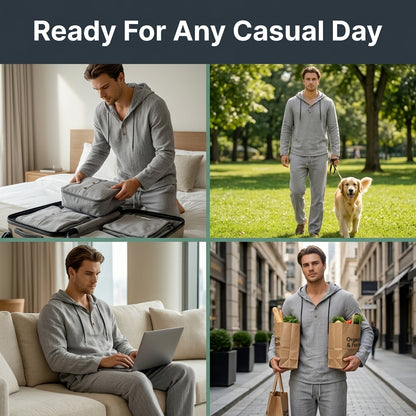 Men’s Hooded 2-Piece Set — Complete Casual Outfit Without Overthinking What To Wear