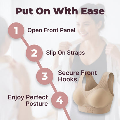 Wireless Posture Support Bra — Lift, Coverage & Back Support Without Painful Wires