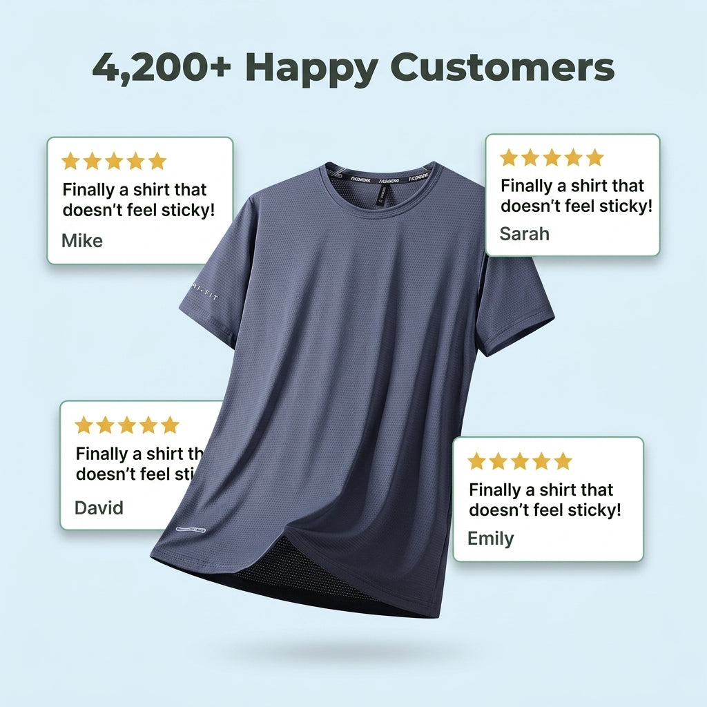 Ice Silk Round Neck T-Shirt — Stay Cool Without Heavy Summer Shirts
