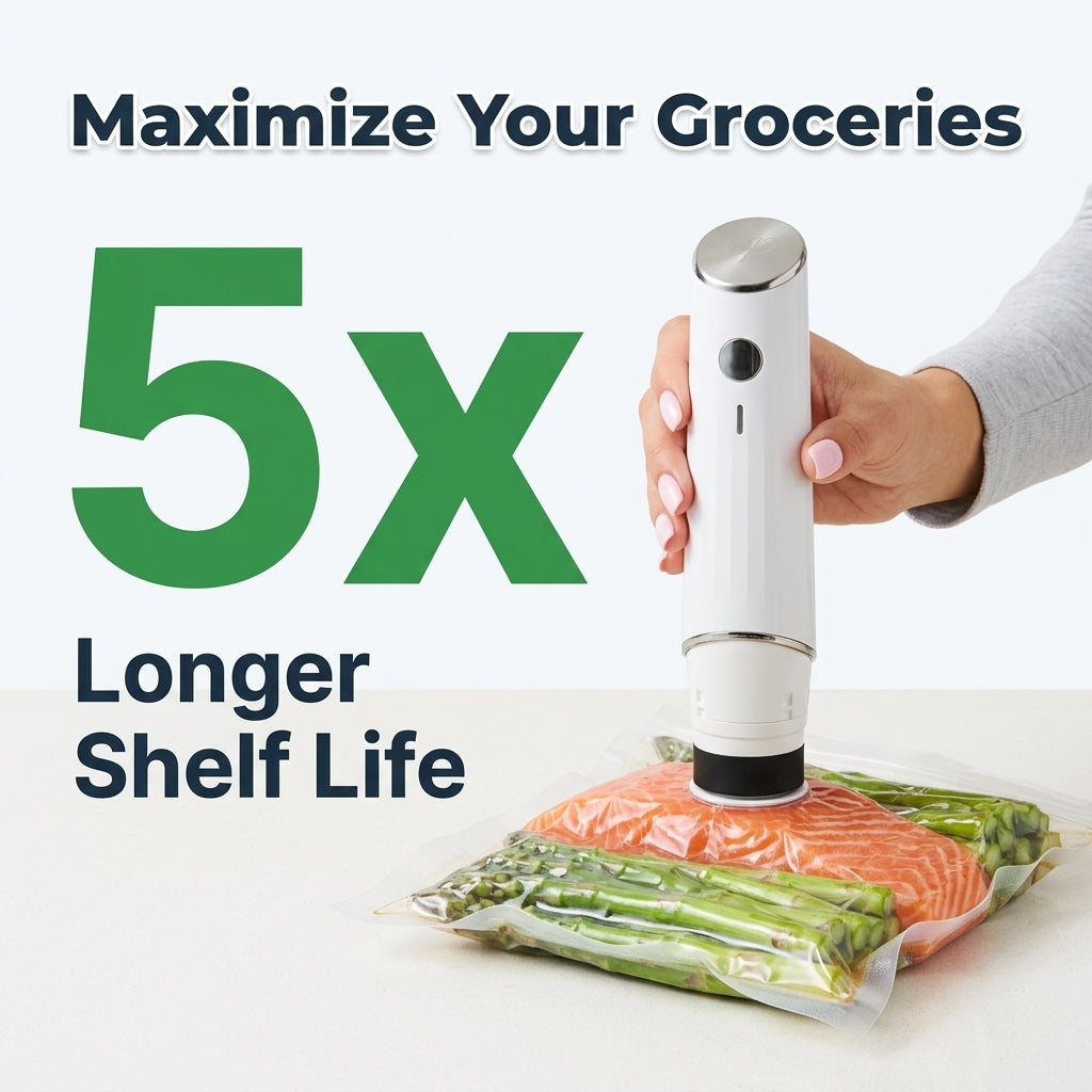 Compact Vacuum Food Sealer — Keep Food Fresh Without Bulky Storage Containers