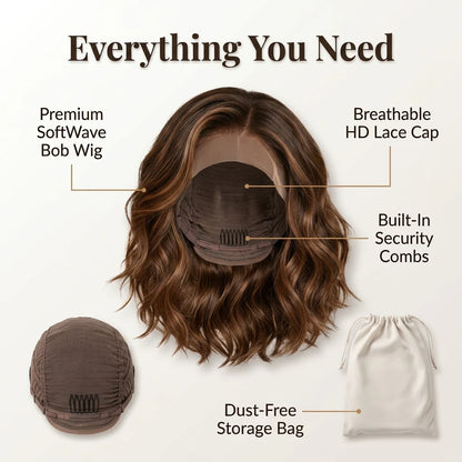 Natural Wavy Bob Wig — Natural Style Without Daily Hair Stress
