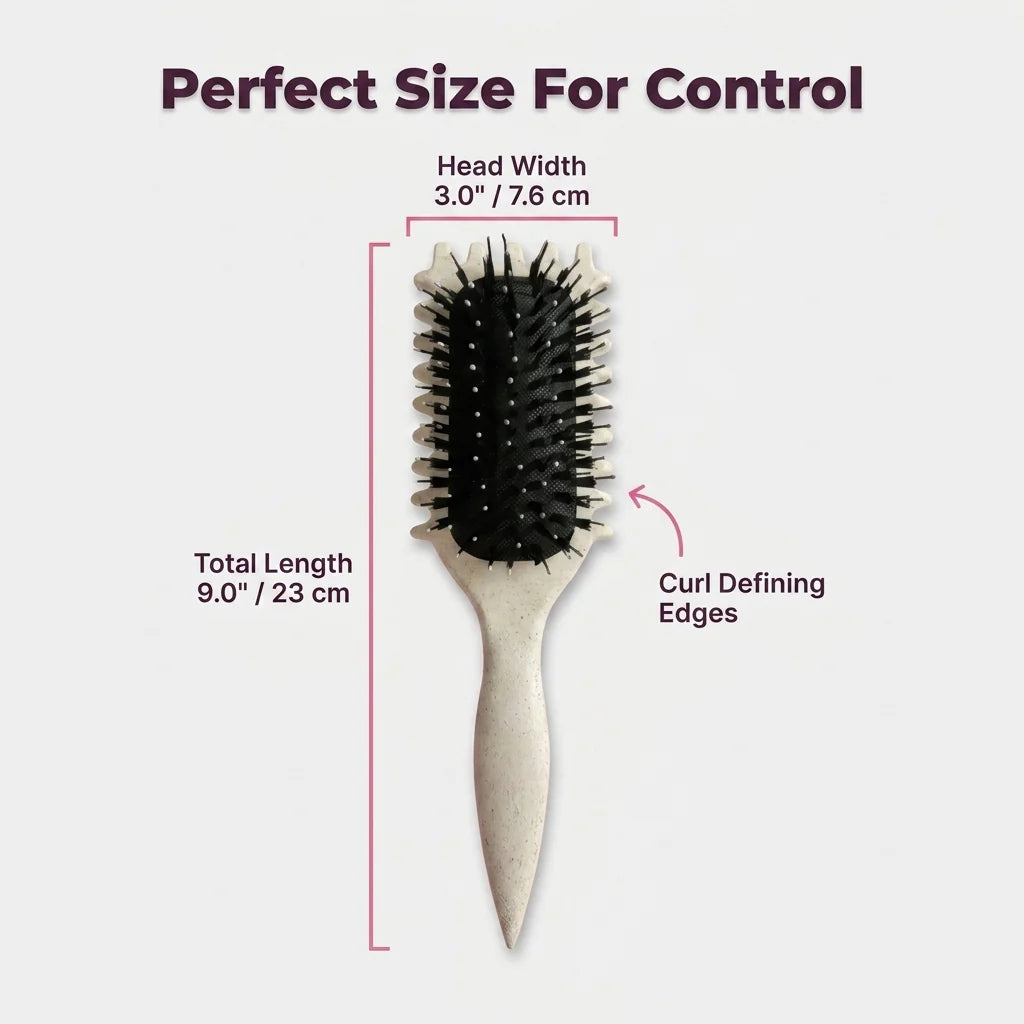 Anti-Frizz Curl Styling Brush — Defined Curls Without Frizz Or Pulling