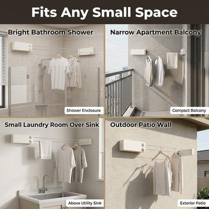 Retractable Clothesline — Dry More Laundry Without Losing Space
