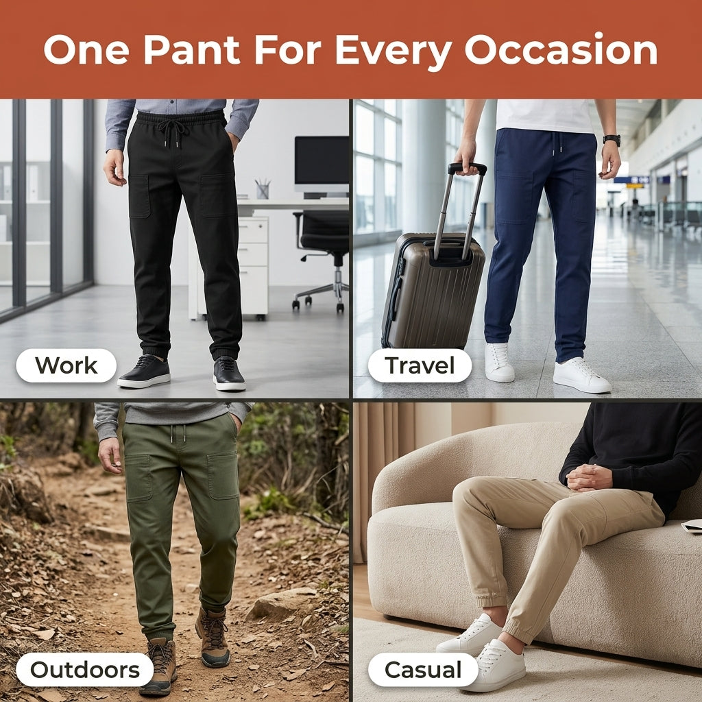 High-Stretch Cargo Pants — Everyday Utility Without Stiff, Restrictive Pants