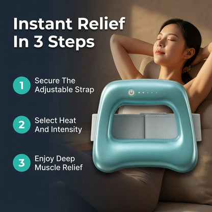 Heated Percussion Massager Belt — Relieve Muscle Tension Without Expensive Massage Sessions