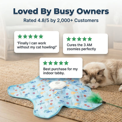 Automatic Interactive Cat Toy — Keep Indoor Cats Active Without Constantly Entertaining Them Yourself