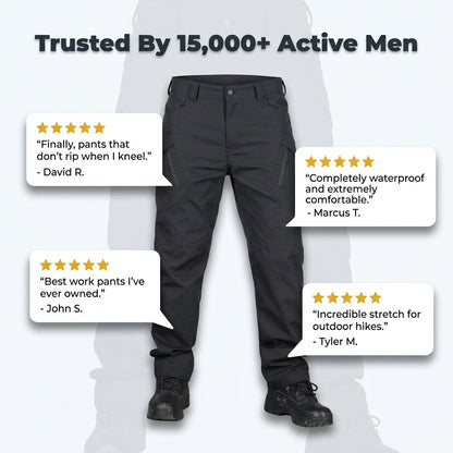 Men’s Waterproof Utility Pants — Outdoor Protection Without Stiff, Heavy Pants