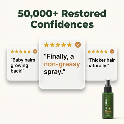 Ginger Hair & Scalp Spray — Support Fuller-Looking Hair Without Heavy, Greasy Treatments