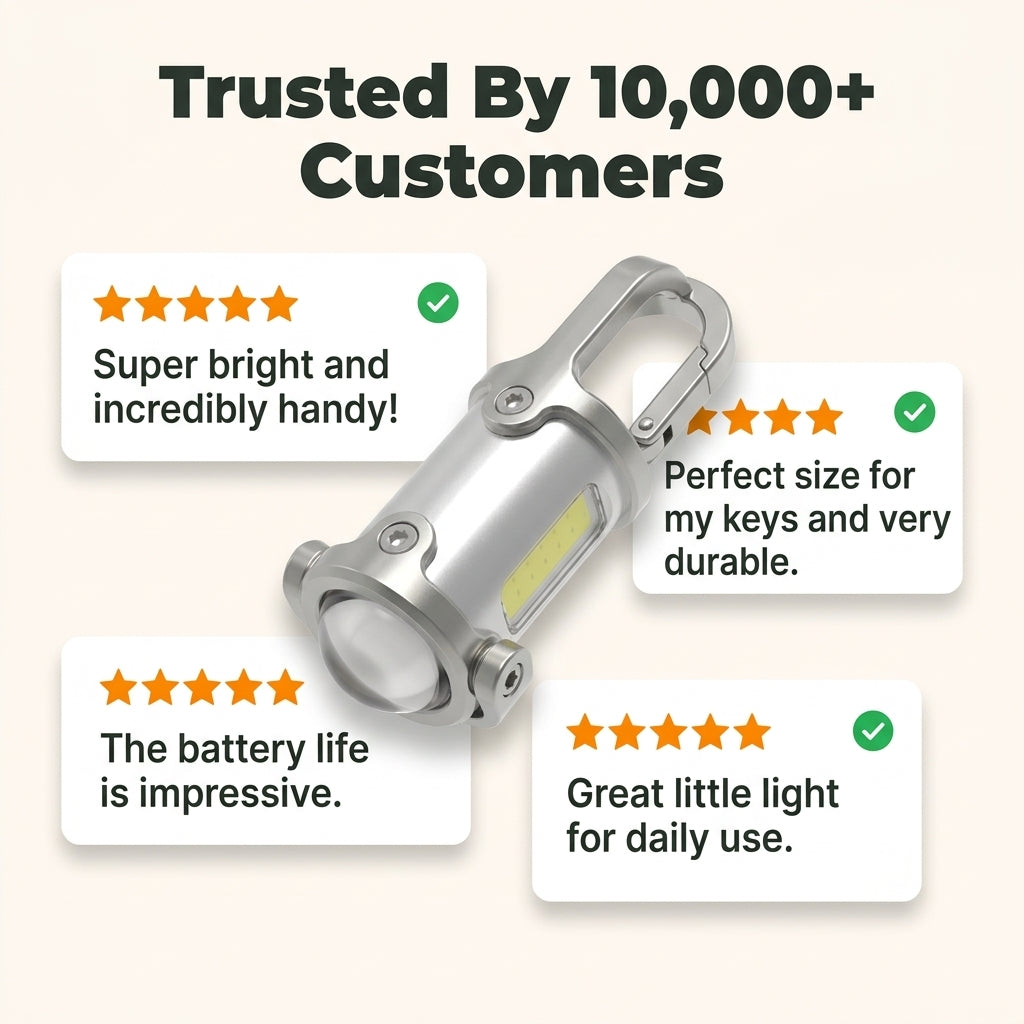 Rechargeable Mini Keychain Flashlight — Powerful Everyday Lighting Without Carrying A Bulky Torch