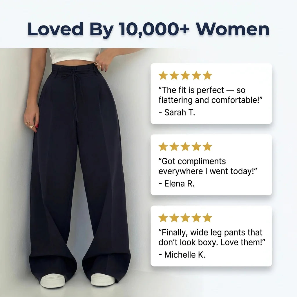 High-Waist Wide-Leg Trousers — Flatter Your Figure Without Feeling Tight