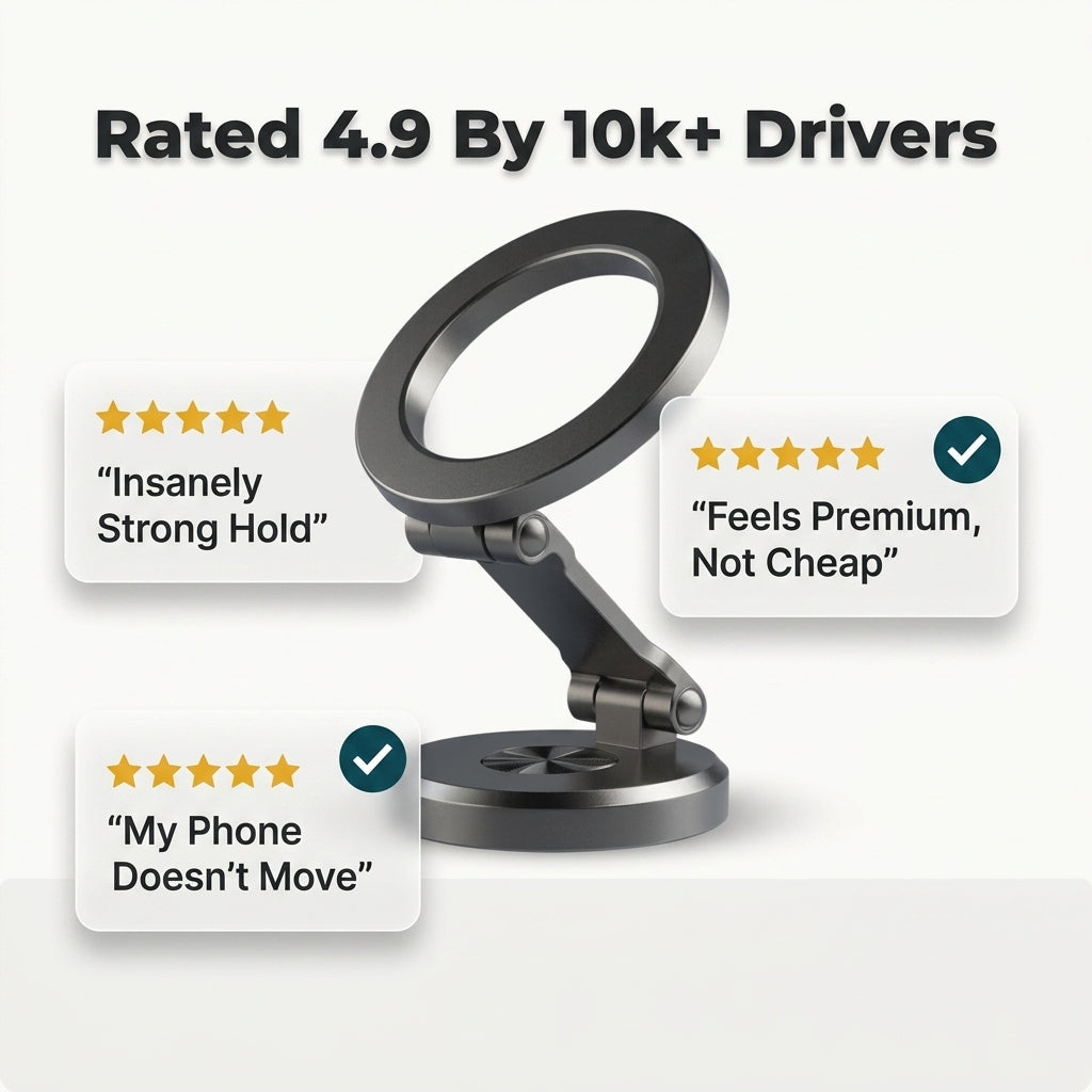 Premium Magnetic Phone Holder — Secure Phone Viewing Without Bulky Mounts