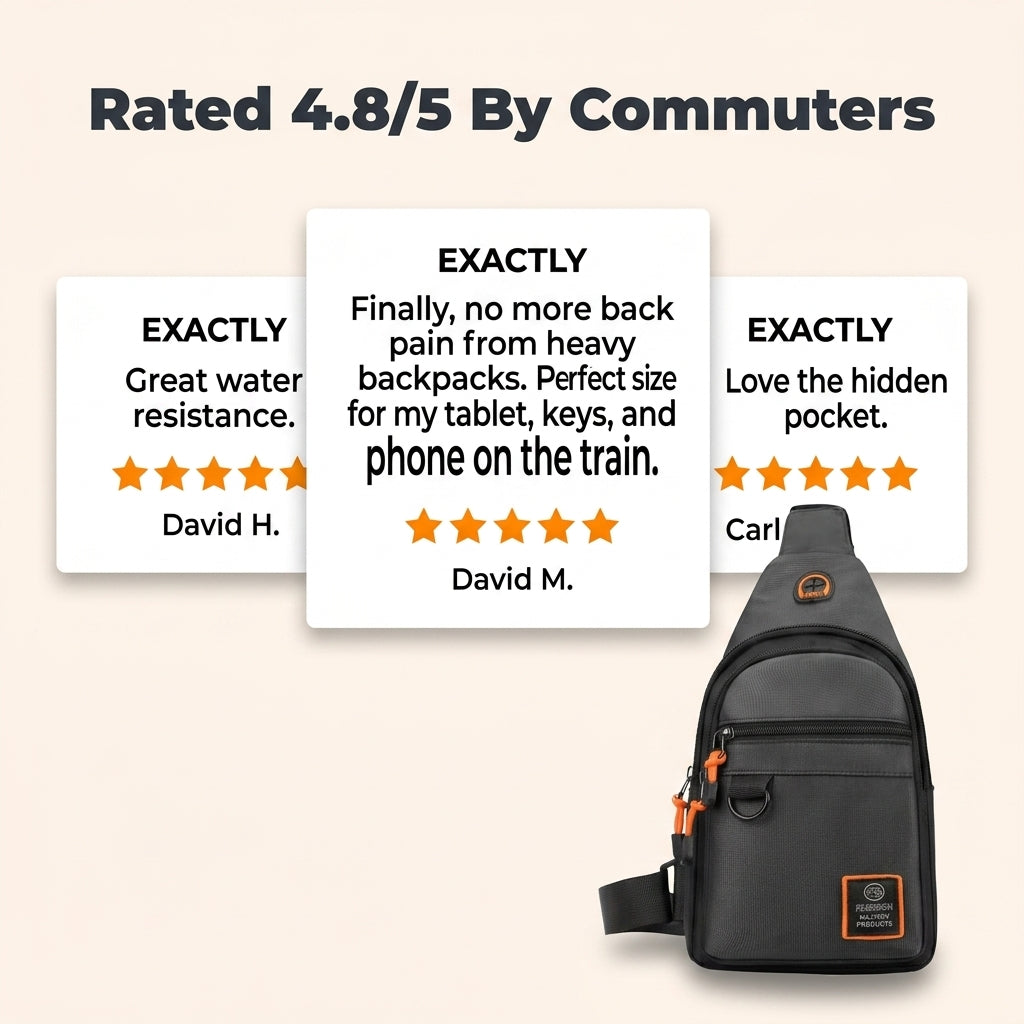 Multi-Compartment Crossbody Bag — Carry Essentials Without Bulky Backpacks