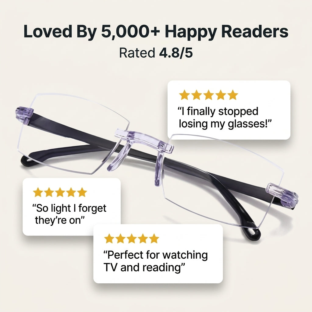 Ultralight Progressive Reading Glasses — Clearer Reading Without Heavy Frames