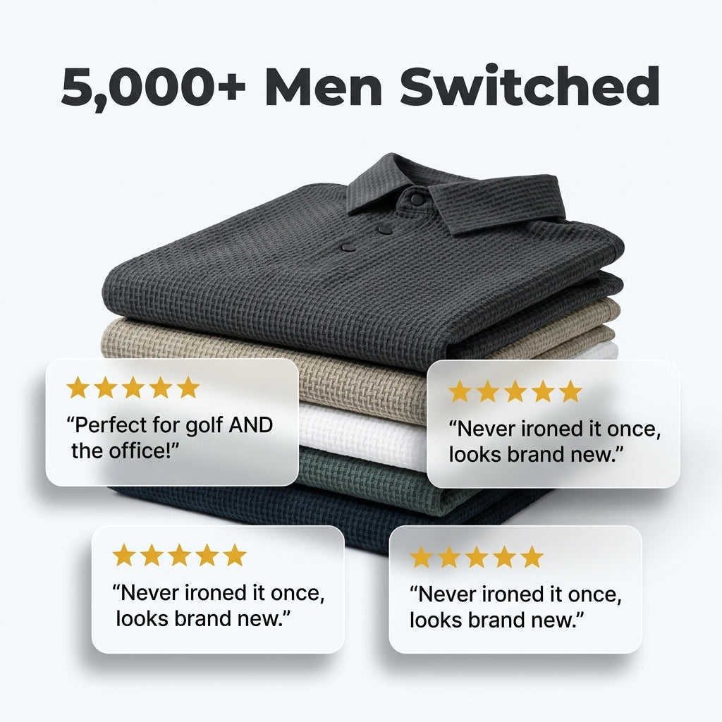 Textured Comfort Polo Shirt — Clean Style Without Heavy Fabric