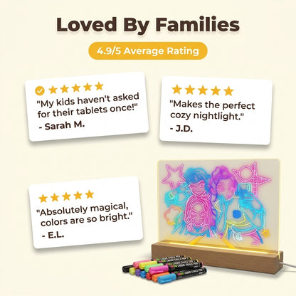 LED Glow Drawing Board — Creative Light-Up Fun Without Messy Paint