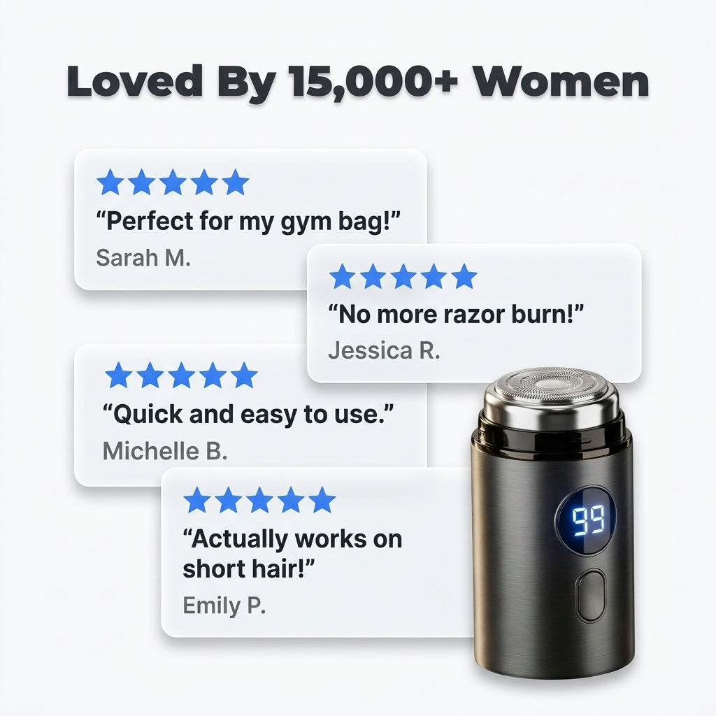 Mini Electric Precision Shaver — Smooth Face & Body Grooming Without Razor Nicks