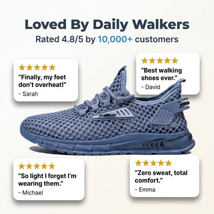 Breathable Mesh Sneakers — All-Day Comfort Without Heavy Shoes