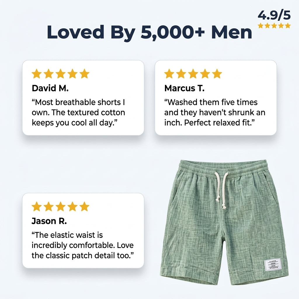 Relaxed Fit Casual Shorts — Easy Summer Comfort Without Stiff Pants
