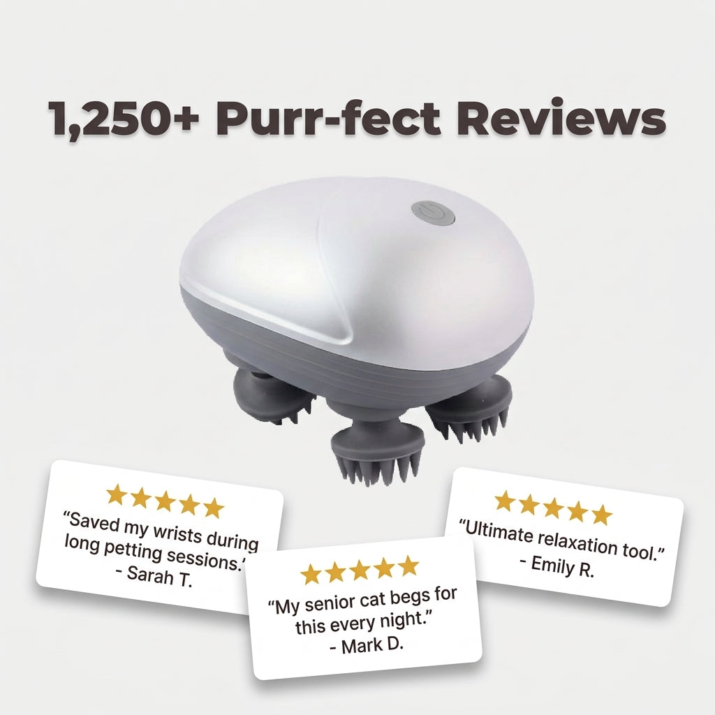 Electric Cat Massage Brush — Gentle Full-Body Massage Without Constant Hand Brushing