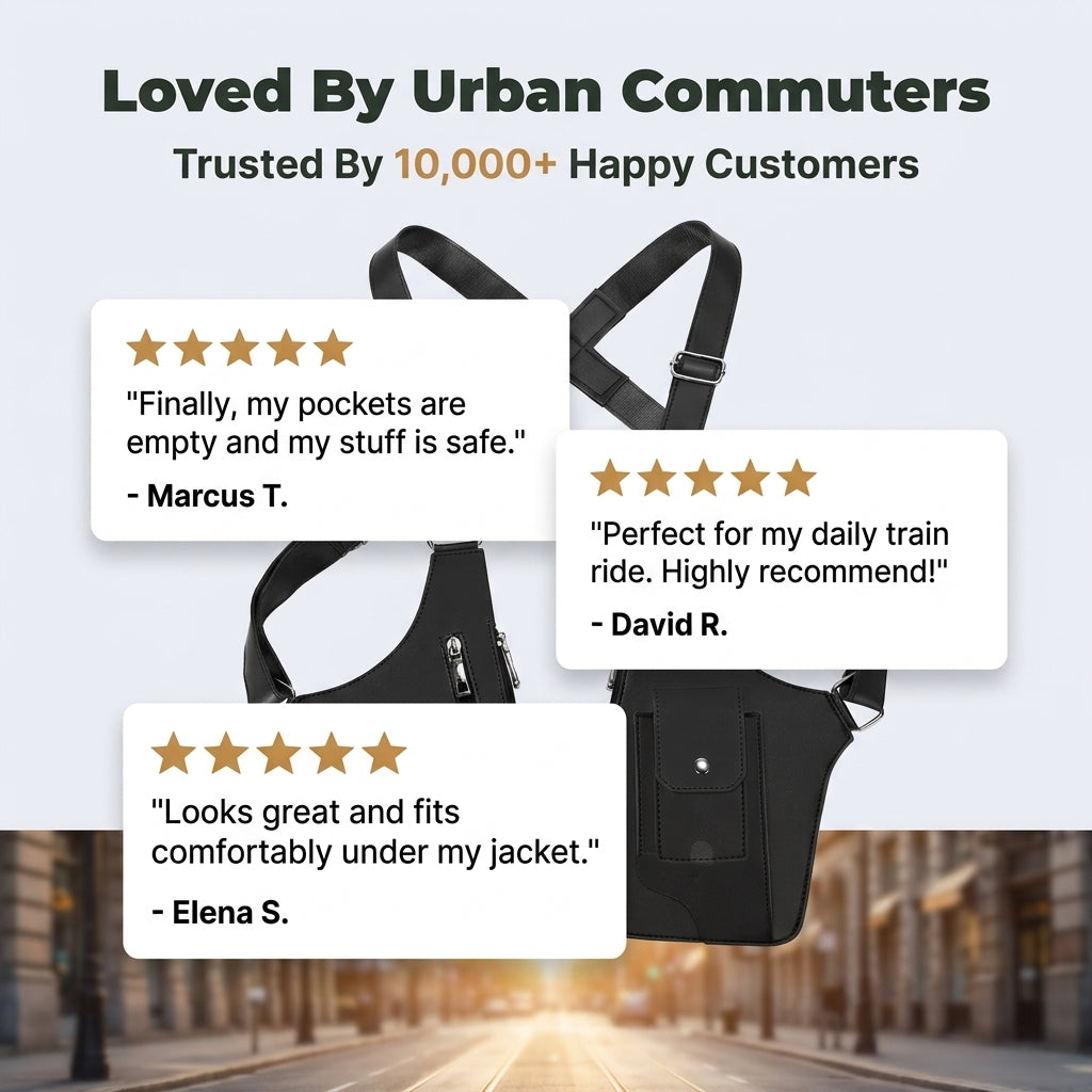 Adjustable Underarm Shoulder Bag — Carry Daily Essentials Without Bulky Bags