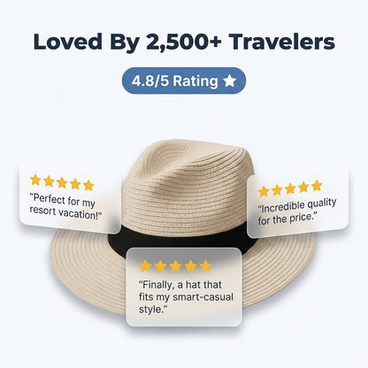 Classic Panama-Style Hat — Polished Sun-Ready Style Without Heavy Headwear