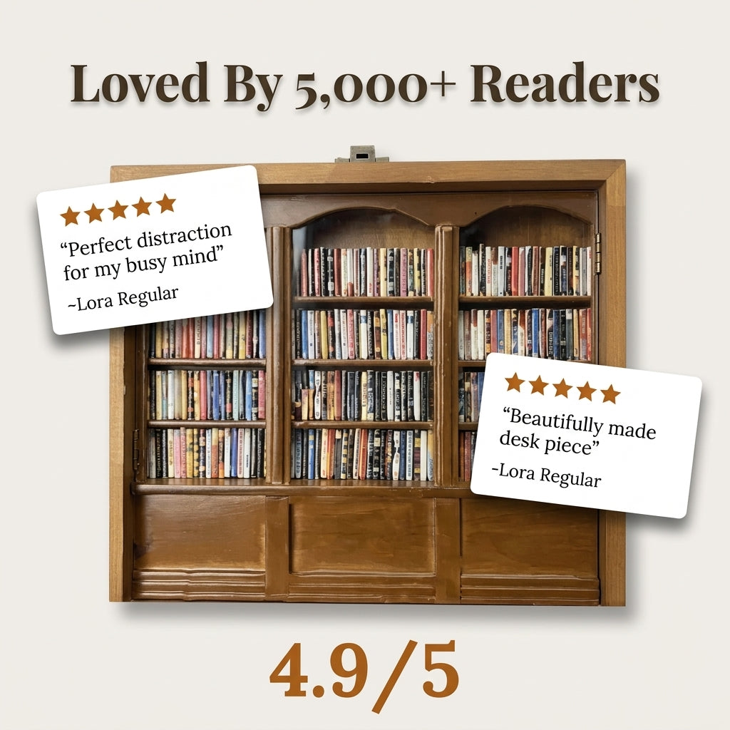 Miniature Anxiety Bookshelf — A Satisfying Reset Ritual For Restless Hands