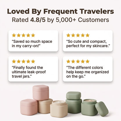 Mini Refillable Travel Jars — Carry Creams & Lotions Without Bulky Bottles