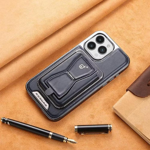 Leather Magnetic Wallet iPhone Case — Protect, Charge & Carry Cards In One Case