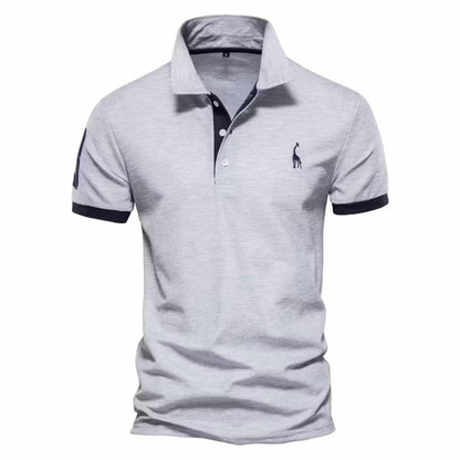 Embroidered Short-Sleeve Polo — Clean Summer Style Without Heavy Layers
