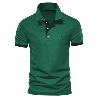 Embroidered Short-Sleeve Polo — Clean Summer Style Without Heavy Layers