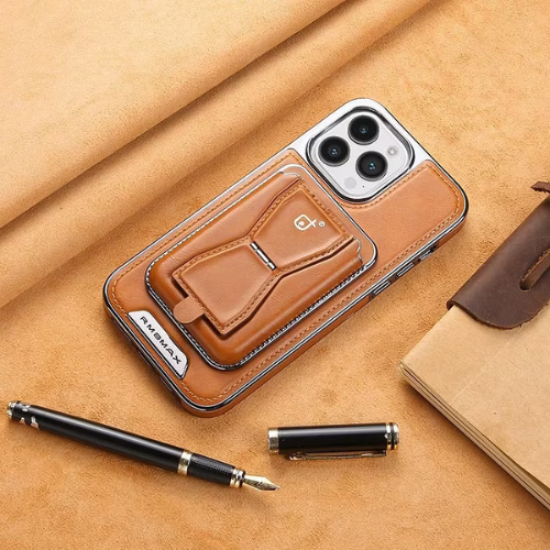 Leather Magnetic Wallet iPhone Case — Protect, Charge & Carry Cards In One Case