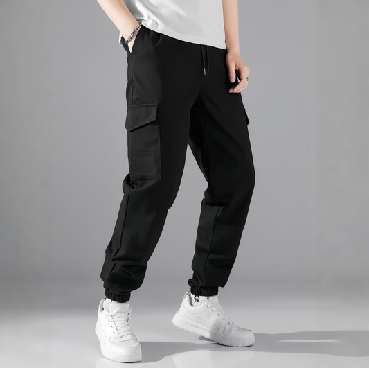 Korean Streetwear Cargo Joggers – Soft, Stretchable & Ultra-Comfortable Fit