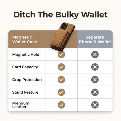 Detachable 2-in-1 Wallet Phone Case — Protect Your Phone & Carry Cards Without A Bulky Wallet