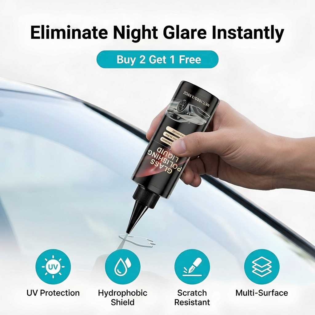 Car Window Restorer — Clearer Glass Without Streaks, Haze & Stubborn Water Spots