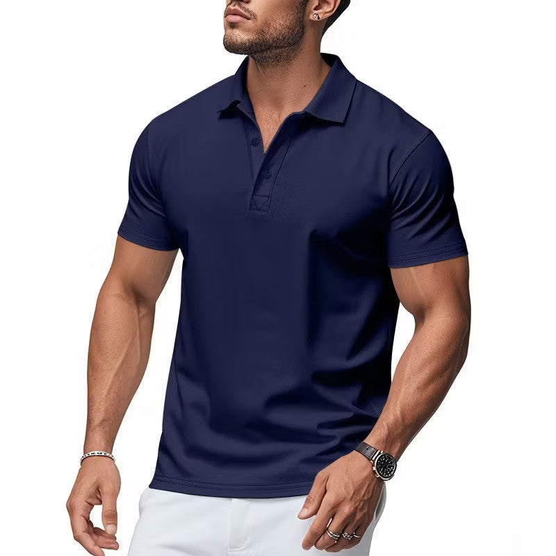 Quick-Dry Short-Sleeve Lapel Shirt — Stay Cool Without Looking Too Casual
