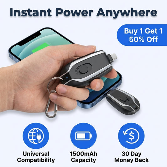 Keychain Mini Power Bank — Emergency Charging Without Bulky Cables