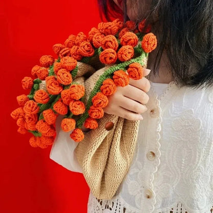 Crochet Rose Bouquet — Lasting Flowers Without Wilting