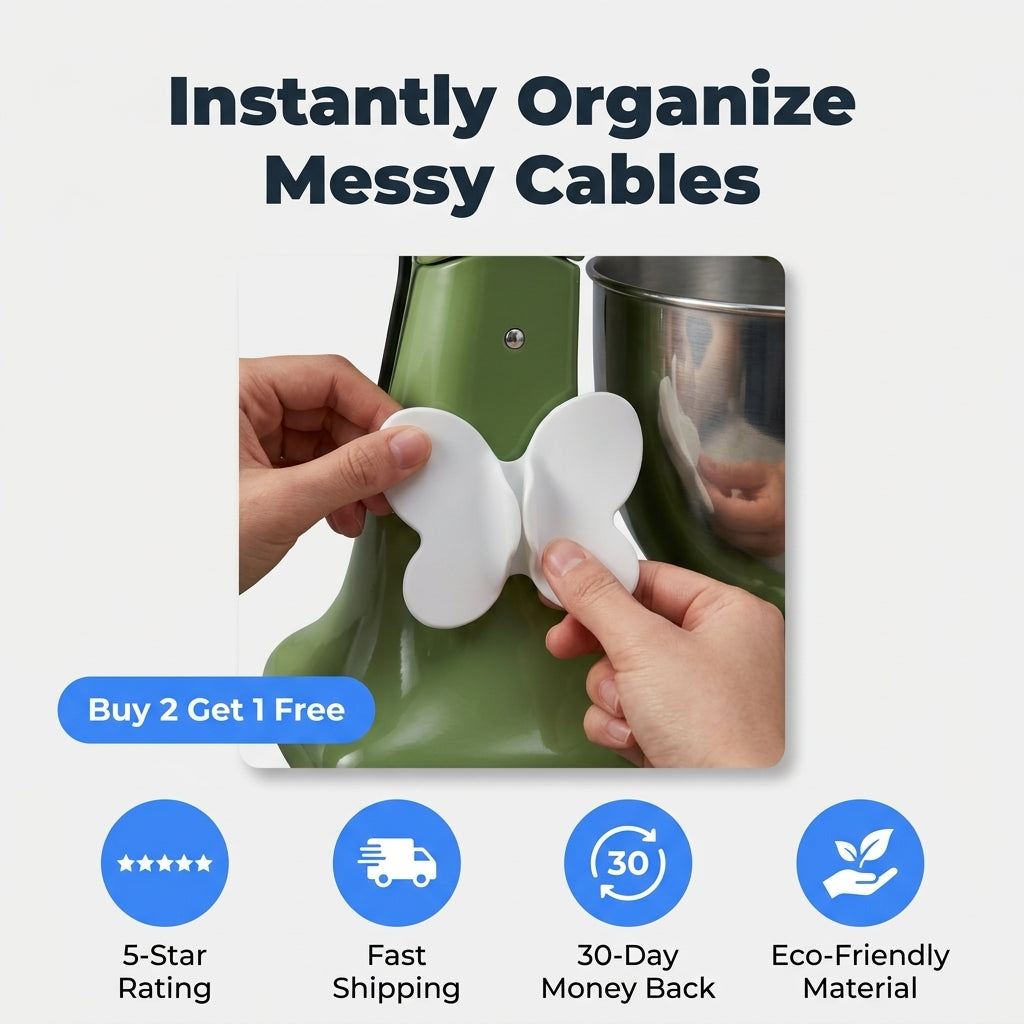 Silicone Cable Organizer — Keep Cords Neat Without Drilling Or Desk Clutter